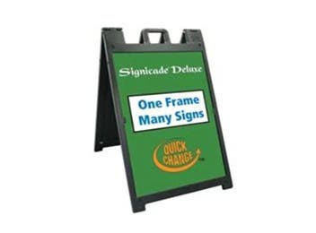 <strong>Black Deluxe Sandwich Board Blank</strong><br>• Slide In Tabs for Assembly
